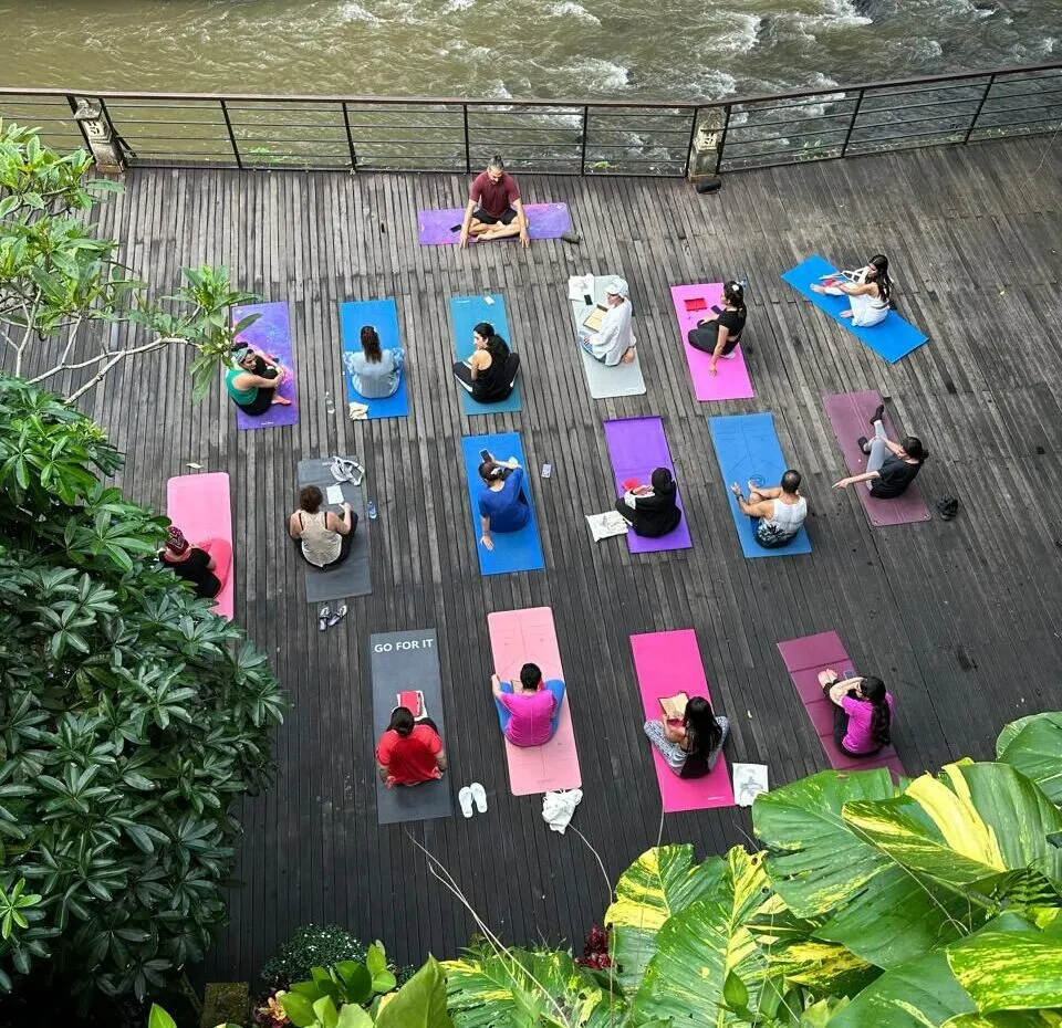 Abstract page of studio notes in eco green colors